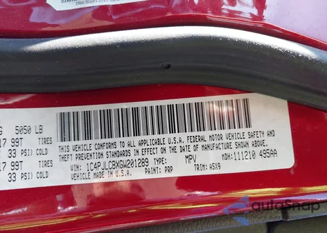 2016 Jeep Cherokee Latitude from USA, damaged, VIN 1C4PJLCBXGW201289